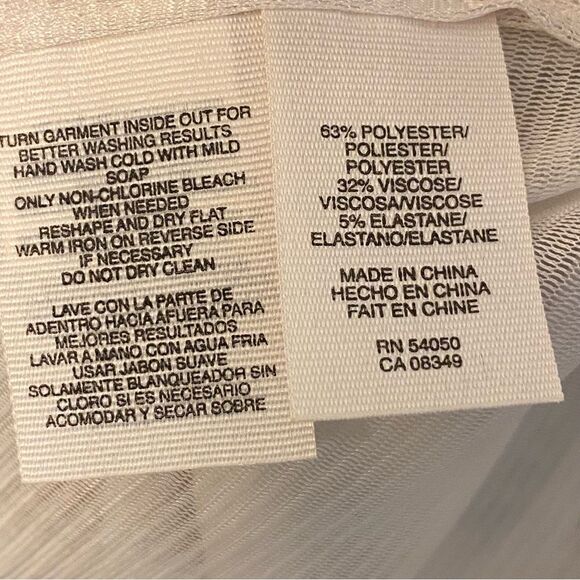 Rachel Roy white ivory gold v neck sleeveless formal dress shower wedding XL - Picture 12 of 12